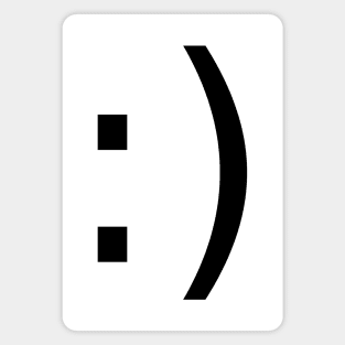 Sideways Smiley Magnet